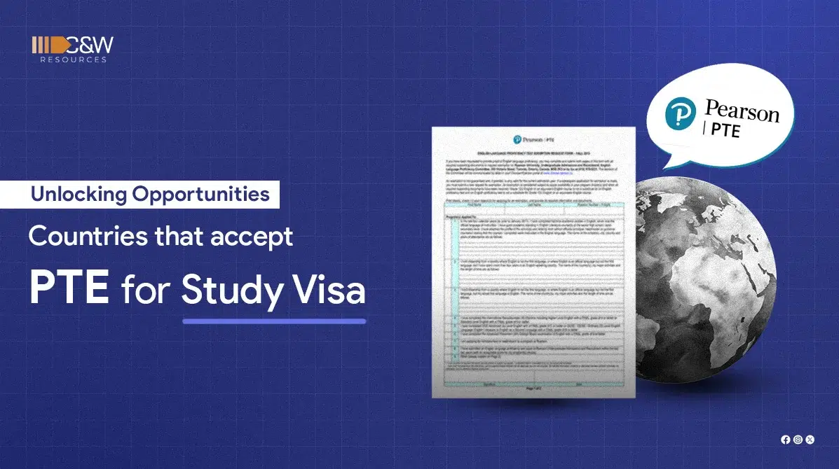 which countries accept pte for study visa