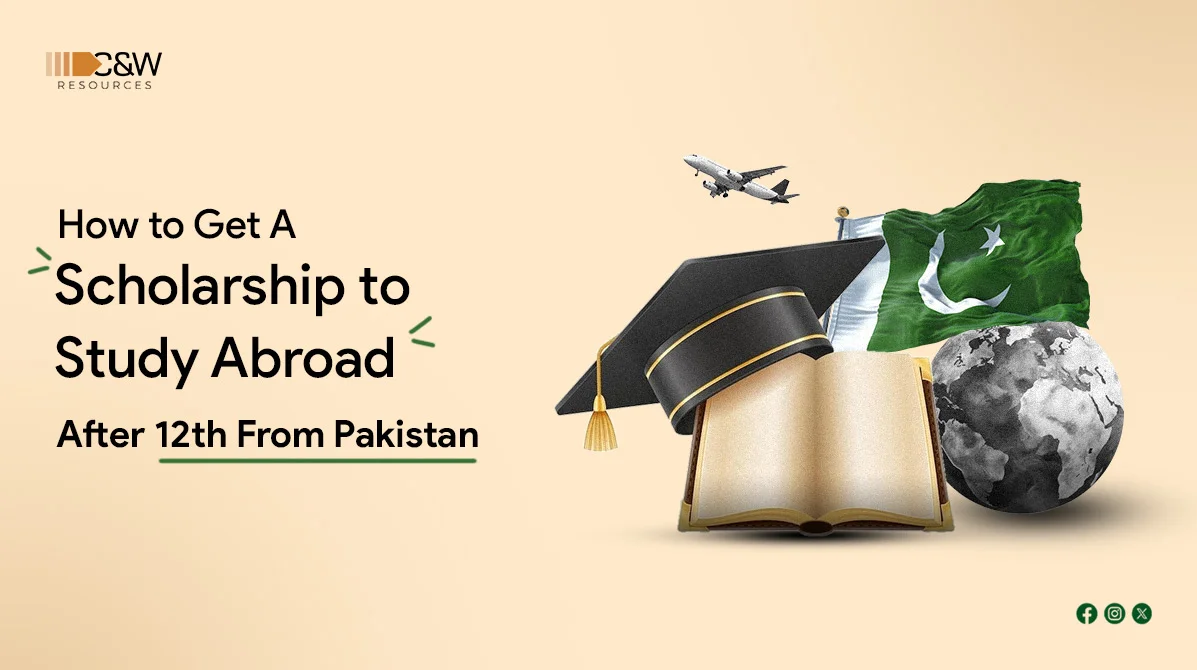 how to get scholarship to study abroad after 12th from pakistan